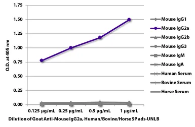 Goat Anti-Mouse IgG2a (Heavy chain) antibody, pre-adsorbed. GTX04213