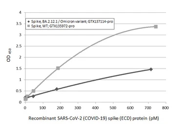 SARS-CoV-2 (COVID-19) Spike (ECD) Protein, Omicron / BA.2.12.1 variant, His tag. GTX137114-pro