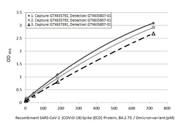 SARS-CoV-2 (COVID-19) Spike (ECD) Protein, Omicron / BA.2.75 variant, His tag. GTX137533-pro