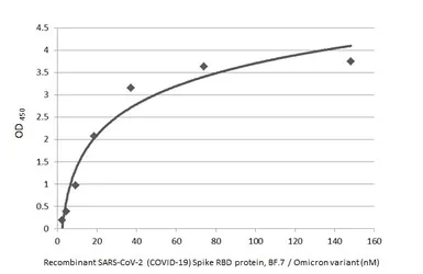 SARS-CoV-2 (COVID-19) Spike RBD Protein, Omicron / BF.7 variant, His tag. GTX137878-pro