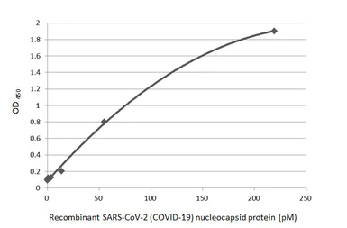 Anti-SARS-CoV-2 (COVID-19) Nucleocapsid antibody [HL455] used in ELISA (ELISA). GTX635688