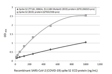 Anti-SARS-CoV-2 (COVID-19) Spike S2 / S2' antibody [HL1039] used in ELISA (ELISA). GTX635911