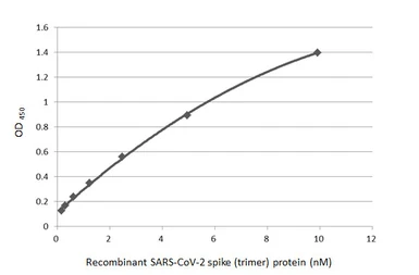 Anti-SARS-CoV-2 (COVID-19) Spike RBD antibody [GT5449] used in ELISA (ELISA). GTX636042